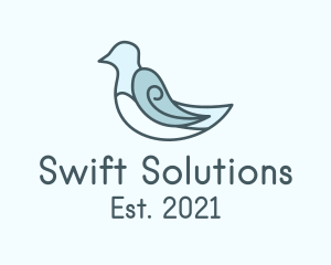 Aviary Dove Bird logo