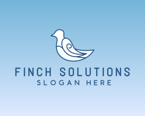 Aviary Dove Bird logo design