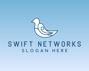 Aviary Dove Bird logo