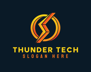 Electric Thunder Bolt logo design