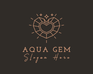 Precious Heart Gem logo design