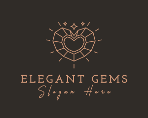 Precious Heart Gem logo design