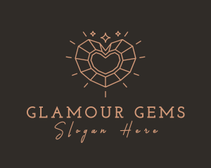 Precious Heart Gem logo design