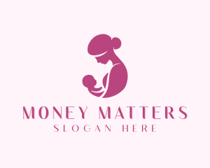Infant Mother Pediatrician Logo