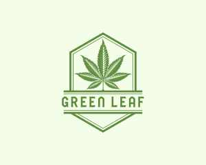 Weed Cannabis Leaf logo