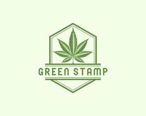 Weed Cannabis Leaf logo design