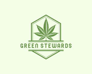 Weed Cannabis Leaf logo design