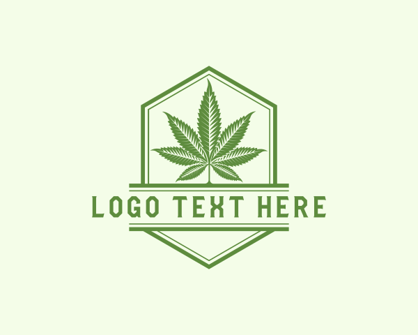 Weed Cannabis Leaf logo