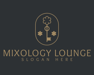 Luxury Floral Key logo design