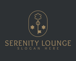 Luxury Floral Key logo design