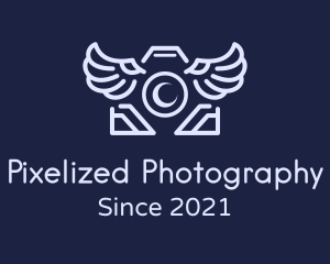 Winged Photo Camera  logo design