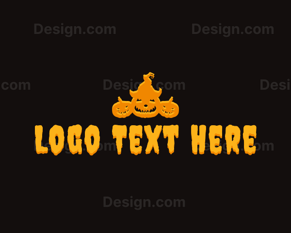 Halloween Pumpkin Holiday Logo