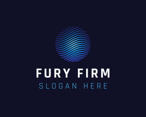 Waves Globe Firm logo design