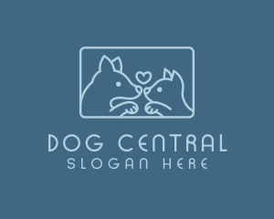 Dog Cat Veterinary logo design