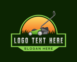 Lawn Mower Landscaping logo