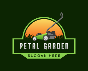 Lawn Mower Landscaping logo design