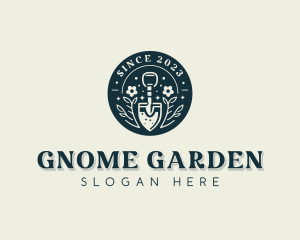 Floral Garden Trowel logo design