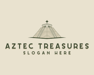 Aztec Historic Pyramid logo design