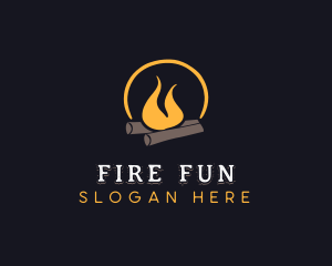Fire Bonfire Flame logo