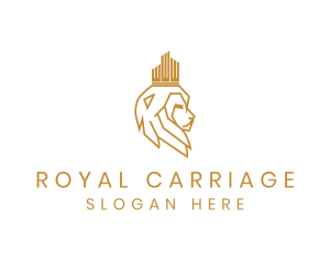 Lion Royal Crown logo design