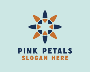 Star Flower Petals  logo design