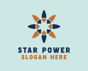 Star Flower Petals  logo design