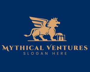 Mythical Griffin Lock logo design