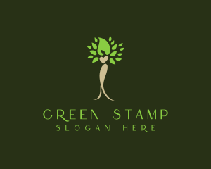 Female Tree Spa logo design