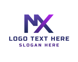 Company Letter MX Monogram Logo