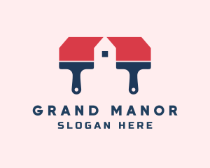 Mansion Paint Brush logo