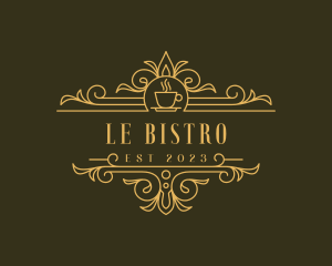 Luxury Cafe Bistro logo design