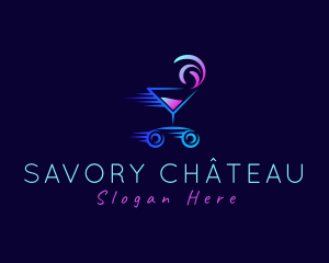 Liquor Bar Drinks Delivery  logo design