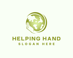 Globe Hands Foundation logo design