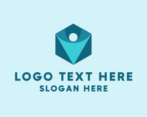 Creative Person Hexagon logo