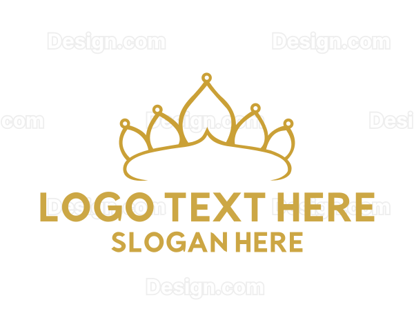 Elegant Tiara Crown Logo