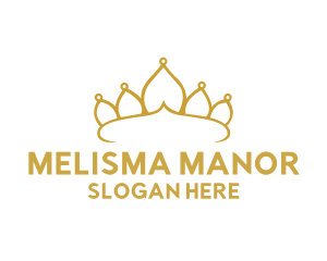 Elegant Tiara Crown logo design