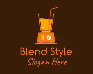 Orange Juice Blender logo design