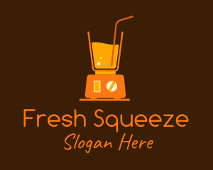 Orange Juice Blender logo design