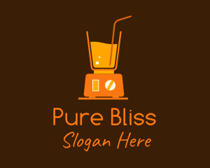 Orange Juice Blender logo design