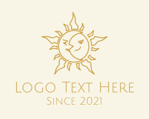 Merged Moon and Sun  logo