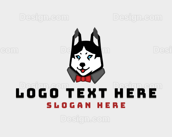 Husky Dog Character Logo