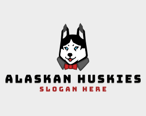 Husky Dog Character logo design