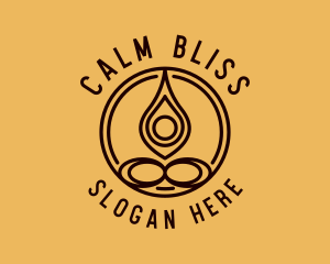 Organic Yoga Meditation logo design