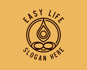 Organic Yoga Meditation logo design