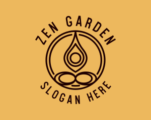 Organic Yoga Meditation logo design