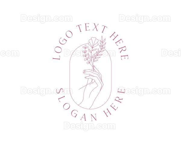 Floral Beauty Salon Logo