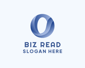 Business Wave Firm Letter O logo design