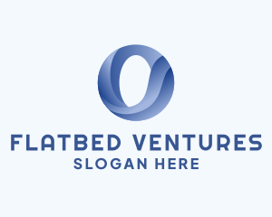 Business Wave Firm Letter O logo design