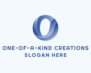 Business Wave Firm Letter O logo design