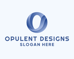 Business Wave Firm Letter O logo design